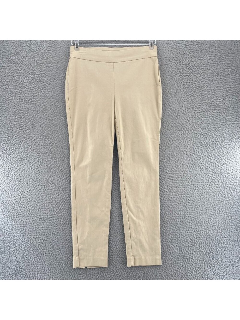 Chicos Pants Womens 00 US 2 Beige Slimming Cropped Stretch Skinny Leg Mid Rise